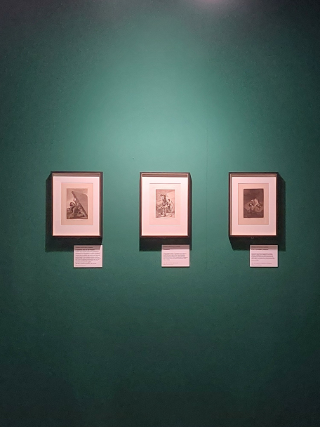 La sezione dei Capricci di Goya nella mostra Stregherie a Bologna